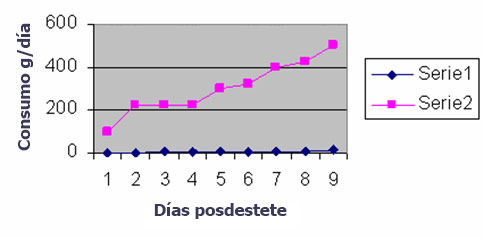 consumo de alimento posdestete, el sitio porcino,chris wright