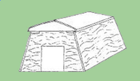 Quonset, acero curvado, caseta para cerdos, el sitio porcino