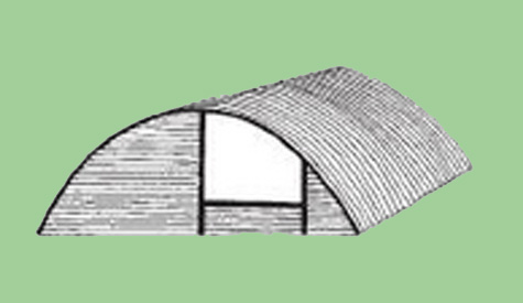 Quonset, acero curvado, caseta para cerdos, el sitio porcino